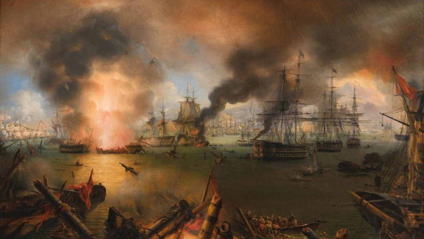 La bataille de Navarin, 20 octobre 1827